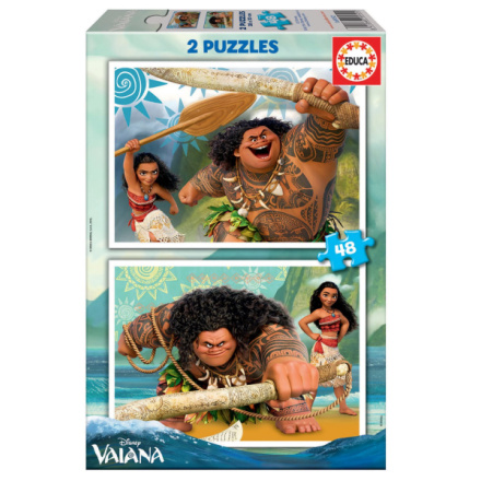 EDUCA Puzzle Odvážná Vaiana 2x48 dílků 120284