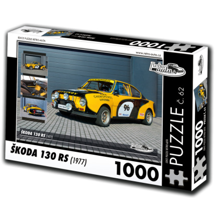 RETRO-AUTA Puzzle č. 62 Škoda 130 RS (1977) 1000 dílků 120398