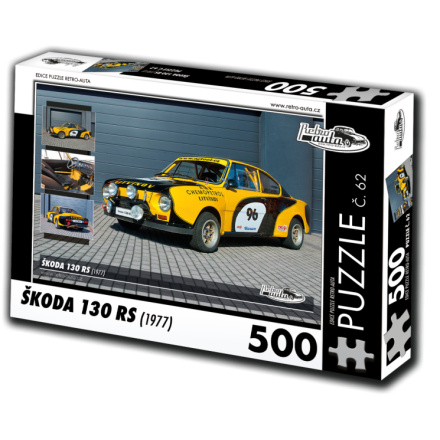 RETRO-AUTA Puzzle č. 62 Škoda 130 RS (1977) 500 dílků 120507