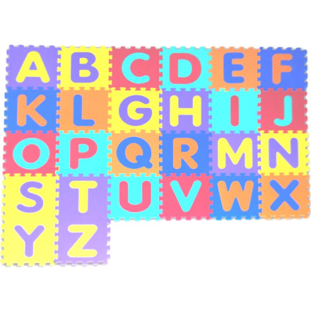 ALLTOYS Pěnové puzzle Písmena (30x30) 120734 (32 dílků)