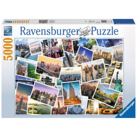 RAVENSBURGER Puzzle New York nikdy nespí 5000 dílků 122097