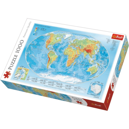 TREFL Puzzle Mapa světa 1000 dílků 122125