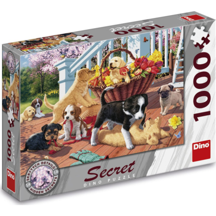 DINO Puzzle Secret Collection: Štěňata 1000 dílků 122406