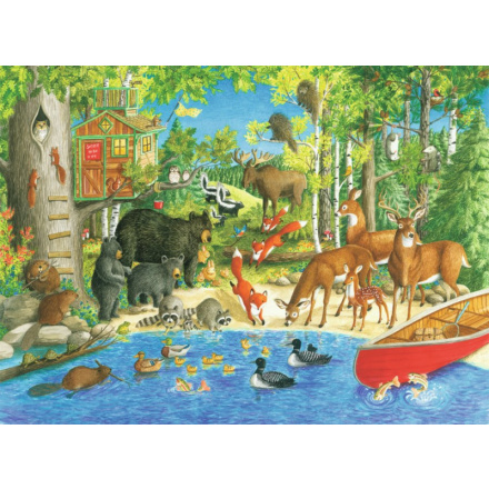 RAVENSBURGER Puzzle Lesní přátelé XXL 200 dílků 123679