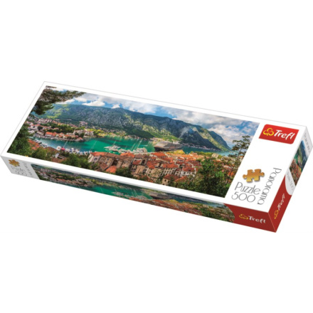 TREFL Panoramatické puzzle Kotor, Černá Hora 500 dílků 124001