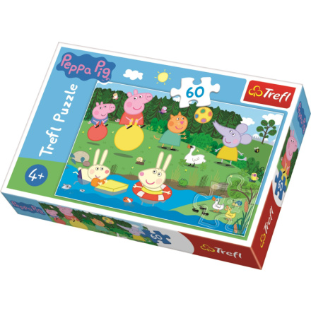 TREFL Puzzle Prasátko Peppa u rybníka 60 dílků 125173