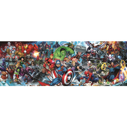 TREFL Panoramatické puzzle Svět Marvelu 1000 dílků 125420