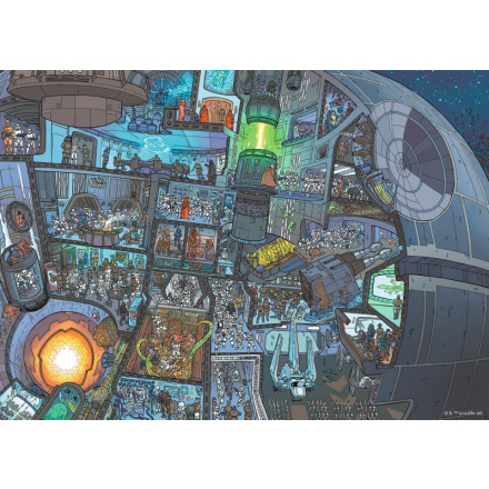 RAVENSBURGER Puzzle Star Wars: Kde je Žvejkal? 1000 dílků 125574