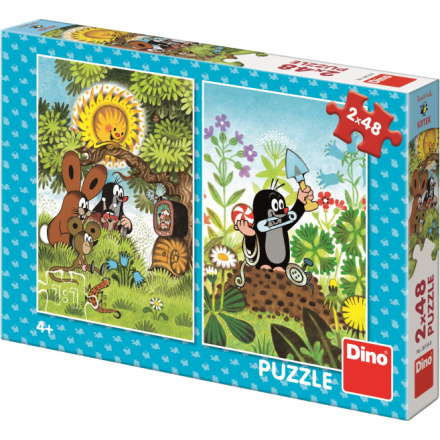 DINO Puzzle Krteček a přátelé 2x48 dílků 125605