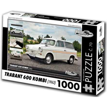 RETRO-AUTA Puzzle č. 70 Trabant 600 KOMBI (1963) 1000 dílků 127285
