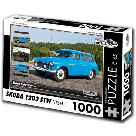 RETRO-AUTA Puzzle č. 65 Škoda 1202 STW (1966) 1000 dílků 127286