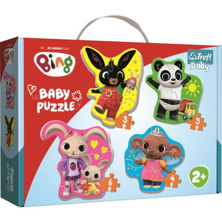 TREFL Baby puzzle Bing 4v1 (3,4,5,6 dílků) 129474