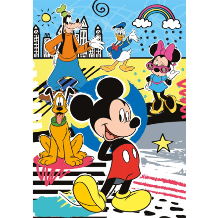 CLEMENTONI Puzzle Mickey Mouse 104 dílků a 3D puzzle Mickey 131228