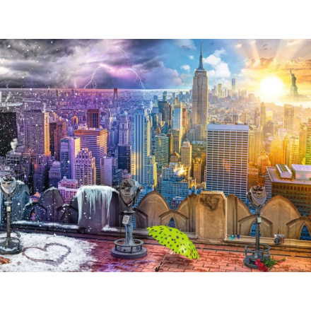 RAVENSBURGER Puzzle Roční období v New Yorku 1500 dílků 132739