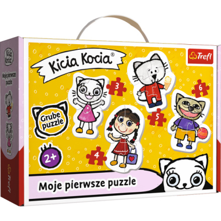 TREFL Baby puzzle Kicia Kocia 4v1 (3,4,5,6 dílků) 133239
