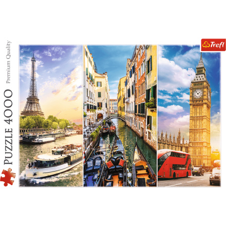 TREFL Puzzle Výlet po Evropě 4000 dílků 133255