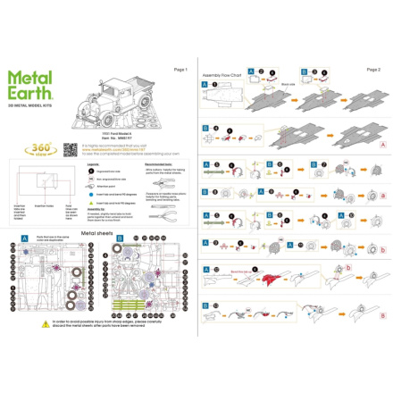 METAL EARTH 3D puzzle Ford model A 1931 133280