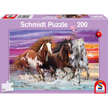 SCHMIDT Puzzle Trojice divokých koní 200 dílků 133418