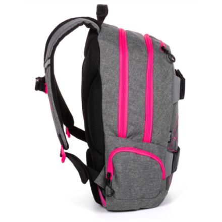 OXYBAG Studentský batoh Sport GREY LINE Pink 134023 , 2020