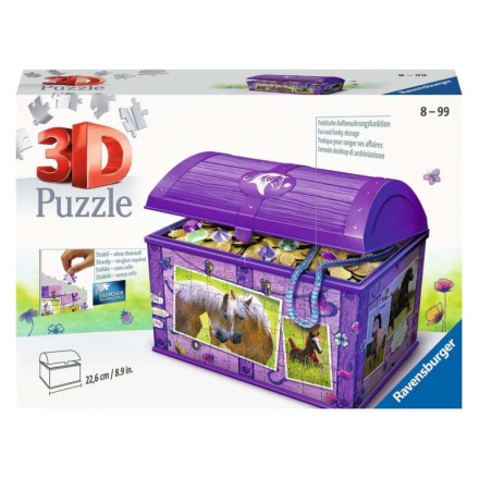 3D puzzle truhla Koně 223 dílků 134475