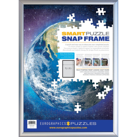 EUROGRAPHICS Smart puzzle Stříbrný hliníkový klaprám na puzzle 48,89x67,63cm 135352