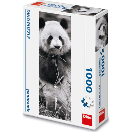 DINO Vertikální puzzle Panda v trávě 1000 dílků 136045