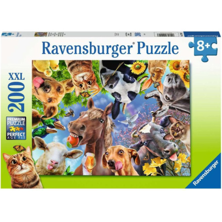RAVENSBURGER Puzzle Veselá zvířátka ze statku XXL 200 dílků 136640