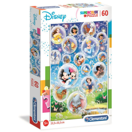 CLEMENTONI Puzzle Svět Disney 60 dílků 136811