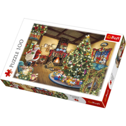 TREFL Puzzle Santa u stromečku 100 dílků 137651