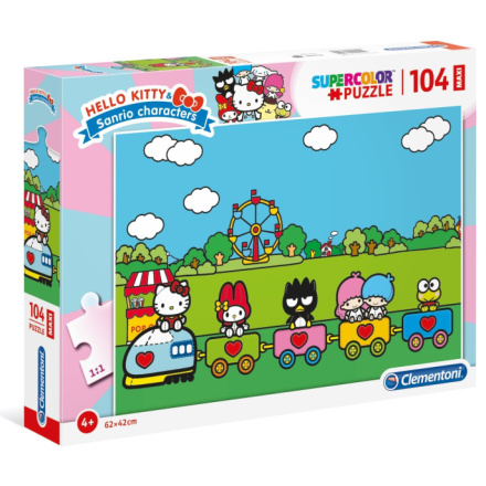 CLEMENTONI Puzzle Hello Kitty a kamarádi MAXI 104 dílků 138265