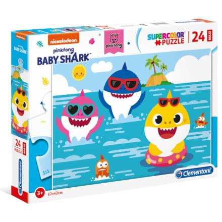 CLEMENTONI Puzzle Baby Shark MAXI 24 dílků 138283