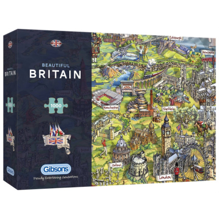GIBSONS Puzzle Nádherná Británie 1000 dílků 138315