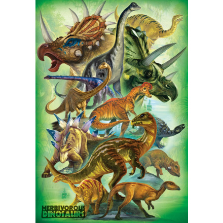 EUROGRAPHICS Puzzle Býložraví dinosauři 100 dílků 138371