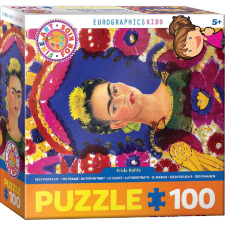 EUROGRAPHICS Puzzle Autoportrét Frida Kahlo 100 dílků 138416