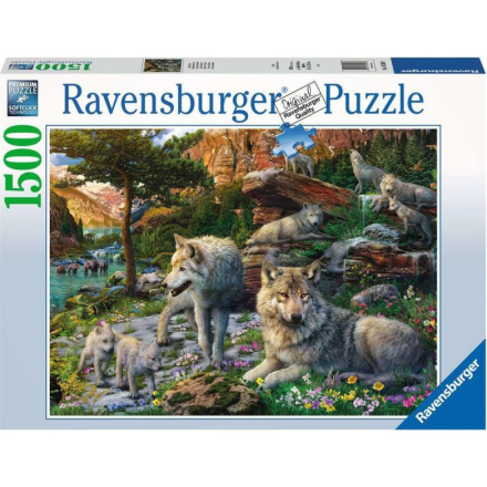 RAVENSBURGER Puzzle Vlci na jaře 1500 dílků 138765