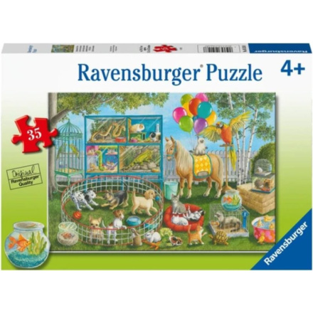 RAVENSBURGER Puzzle Zábava s domácími zvířátky 35 dílků 139044