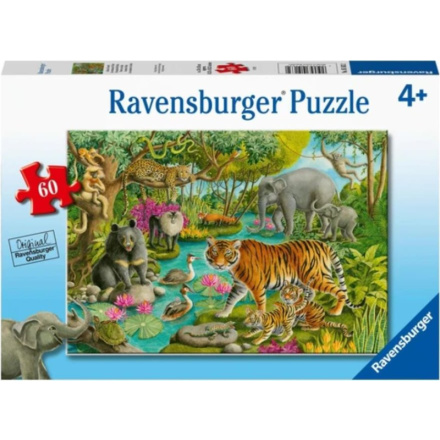 RAVENSBURGER Puzzle Indický les 60 dílků 139048