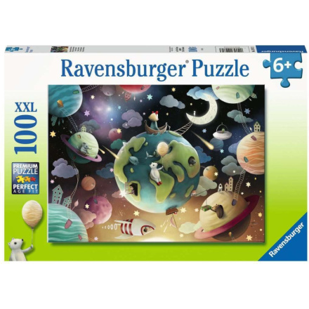 RAVENSBURGER Puzzle Vesmírné hřiště XXL 100 dílků 139081