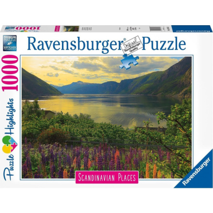 RAVENSBURGER Puzzle Fjord v Norsku 1000 dílků 139148