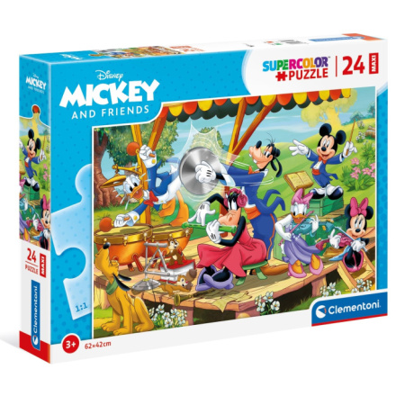 CLEMENTONI Puzzle Mickey Mouse a přátelé MAXI 24 dílků 140453