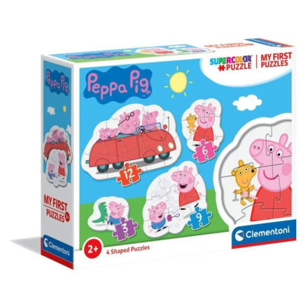 CLEMENTONI Moje první puzzle Prasátko Peppa 4v1 (3,6,9,12 dílků) 140578