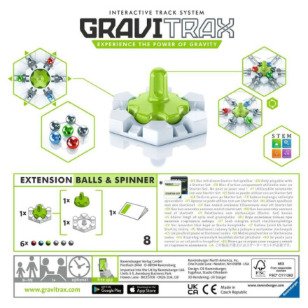 RAVENSBURGER GraviTrax Kuličky a Centrifuga 140988