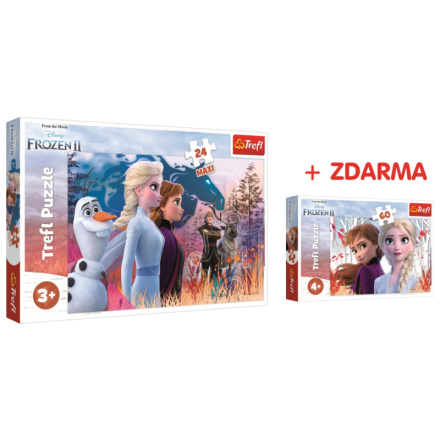 TREFL Puzzle Ledové království 2 MAXI 24 dílků + Ledové království 60 dílků Zdarma 141378