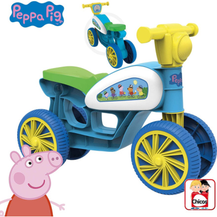 CHICOS Odrážedlo Mini Custom Prasátko Peppa modré 142137