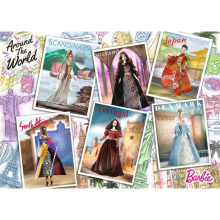 RAVENSBURGER Puzzle Barbie: Kolem světa 1000 dílků 142515