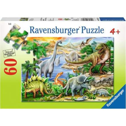 RAVENSBURGER Puzzle Prehistorický život 60 dílků 142923