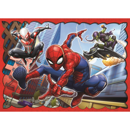 TREFL Puzzle Hrdinný Spiderman 4v1 (35,48,54,70 dílků) 143124