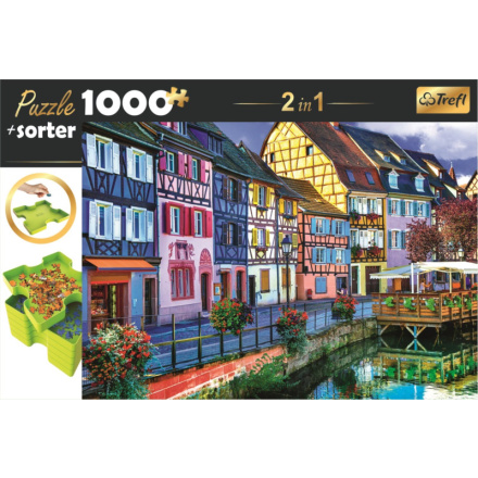 TREFL Puzzle s třídičem 2v1 Colmar, Francie 1000 dílků 143549