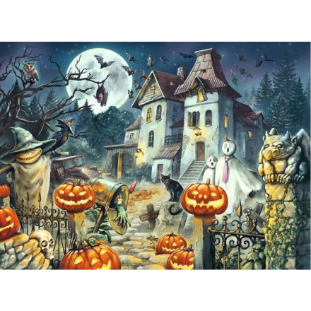 RAVENSBURGER Puzzle Halloweenský dům XXL 300 dílků 143595