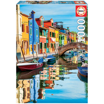 EDUCA Puzzle Burano, Itálie 1000 dílků 143686
